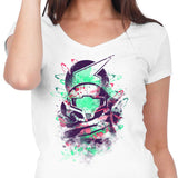 Watercolor Bounty Hunter - Women's V-Neck