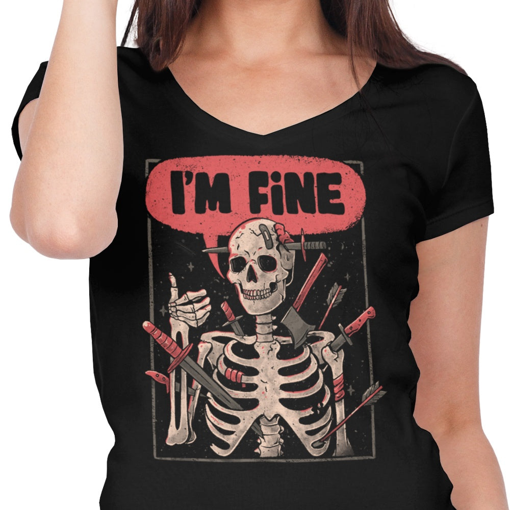 We're Fine - Women's V-Neck