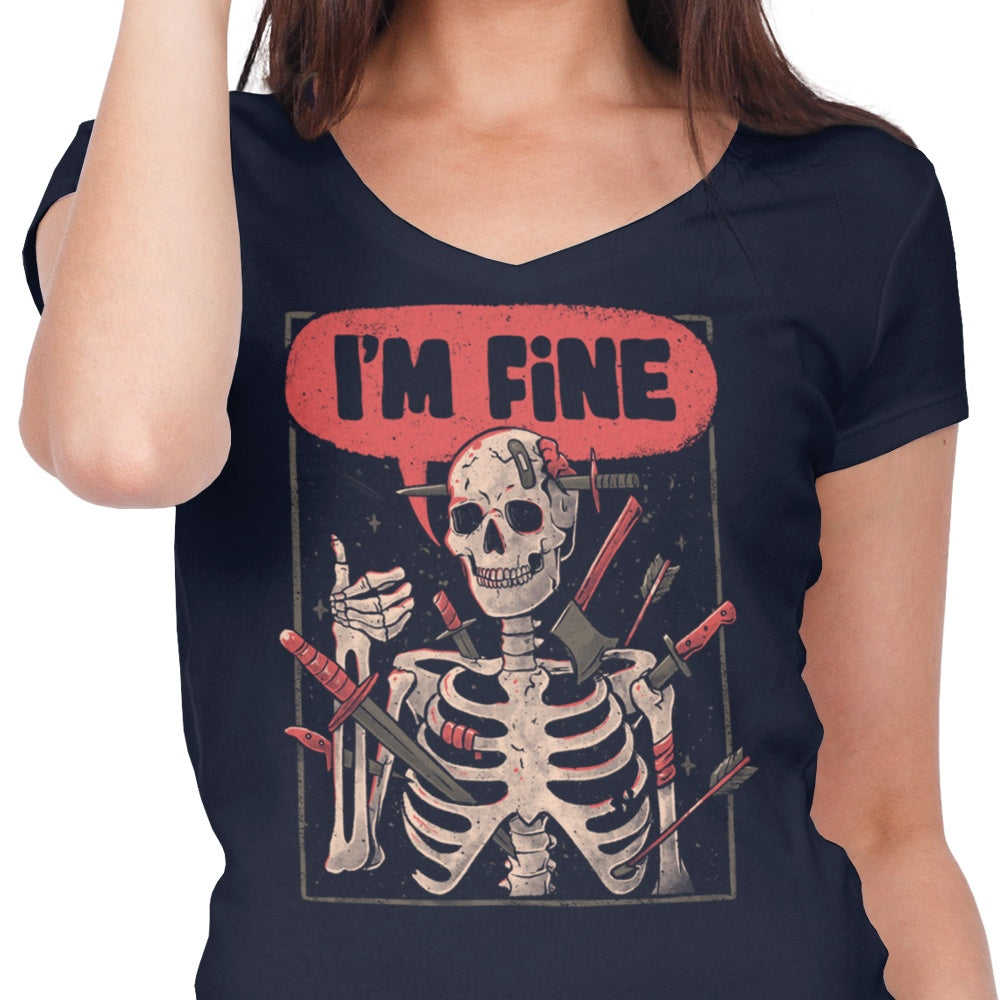 We're Fine - Women's V-Neck