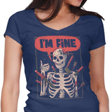 We're Fine - Women's V-Neck