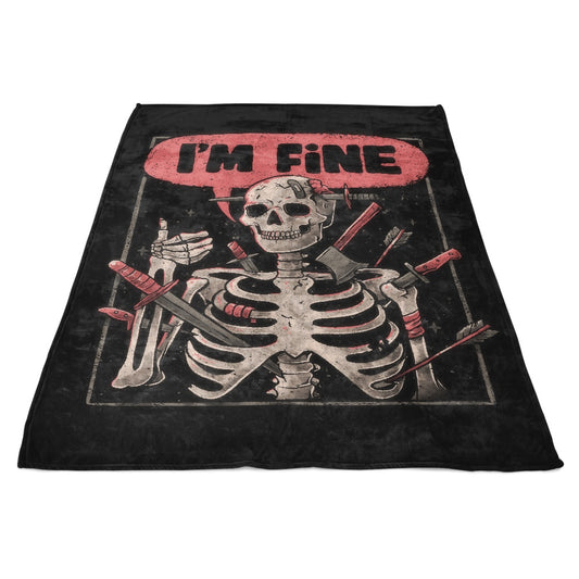 We're Fine - Fleece Blanket