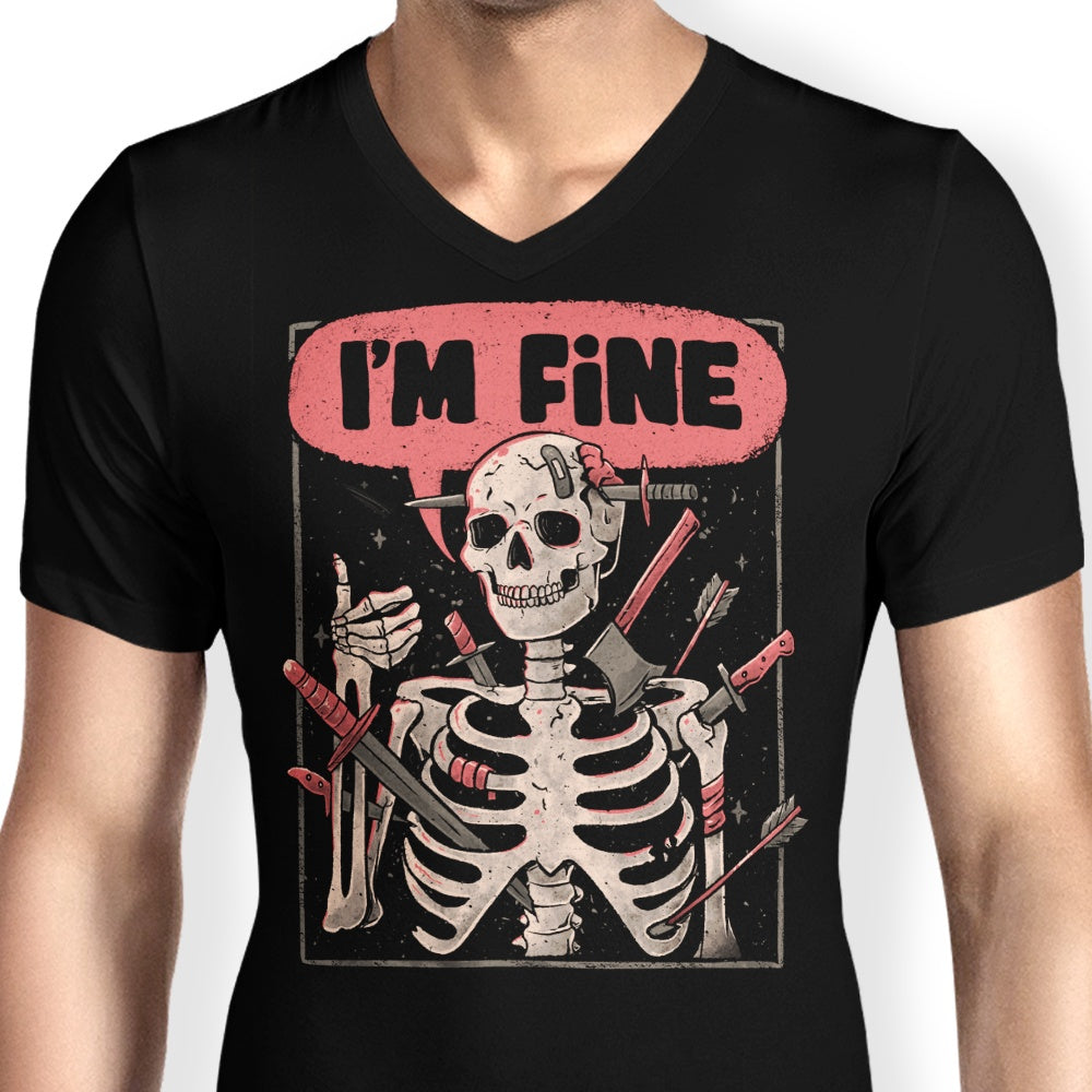 We're Fine - Men's V-Neck