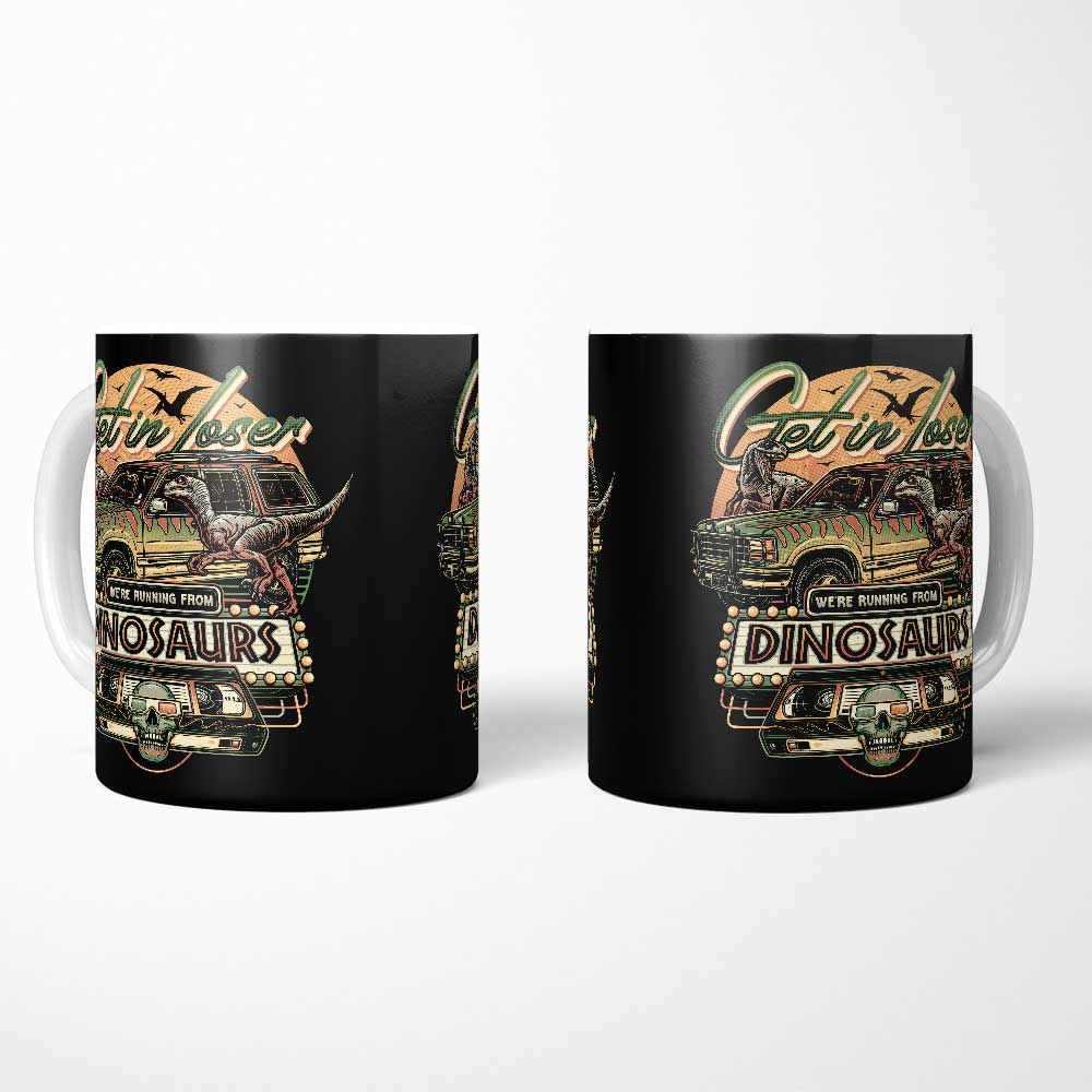 We're Running from Dinosaurs - Mug