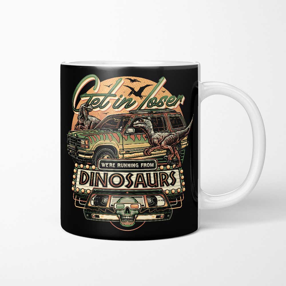 We're Running from Dinosaurs - Mug