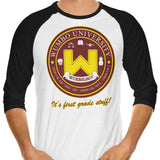 Wumbo University - 3/4 Sleeve Raglan T-Shirt