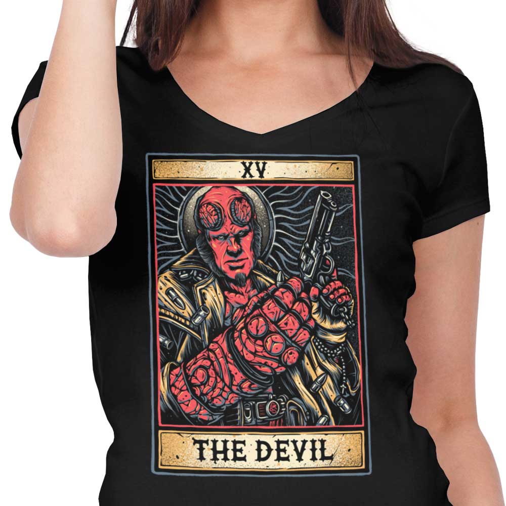 XV: The Devil - Women's V-Neck