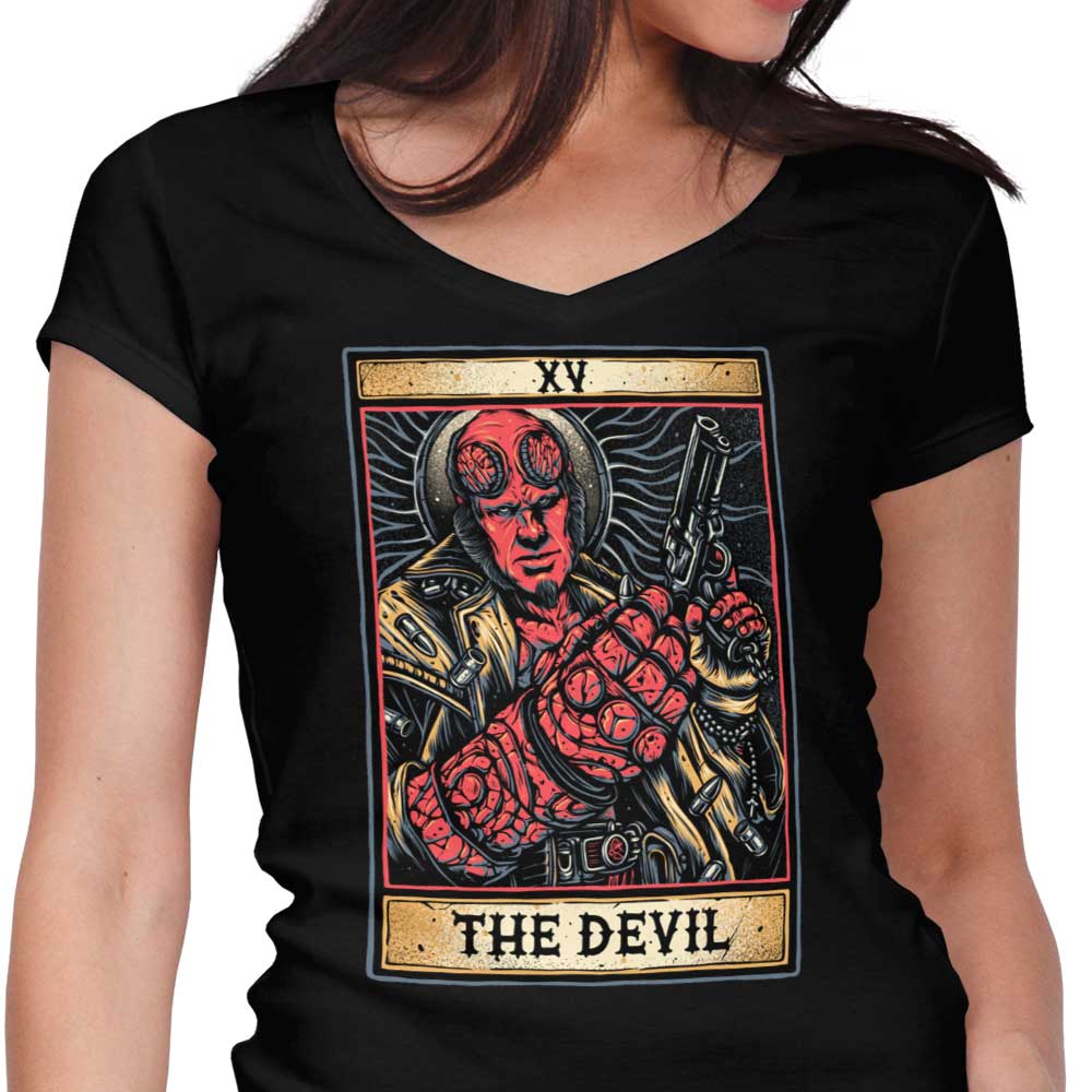 XV: The Devil - Women's V-Neck