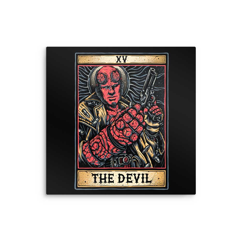 XV: The Devil - Metal Print