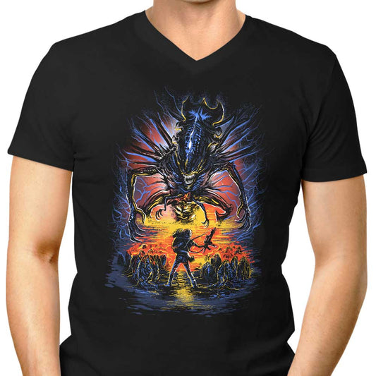 Xeno Shall Not Pass - Men's V-Neck