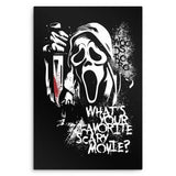 Your Favorite Scary Movie - Metal Print