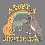 Adopt a Shelter Seal - Metal Print