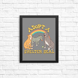 Adopt a Shelter Seal - Posters & Prints