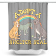 Adopt a Shelter Seal - Shower Curtain