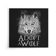 Adopt a Wolf - Canvas Print