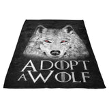 Adopt a Wolf - Fleece Blanket