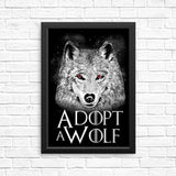 Adopt a Wolf - Posters & Prints