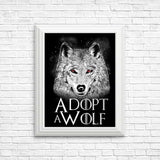 Adopt a Wolf - Posters & Prints