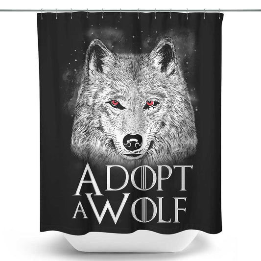 Adopt a Wolf - Shower Curtain