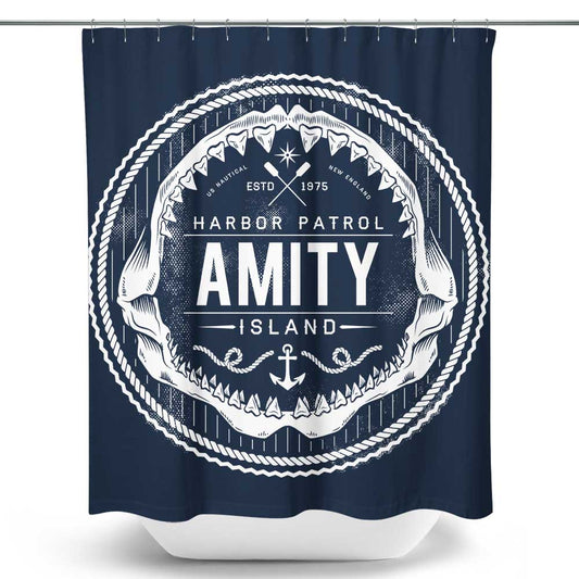 Amity Island Harbor Patrol - Shower Curtain