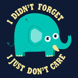 An Elephant Never Cares - Metal Print