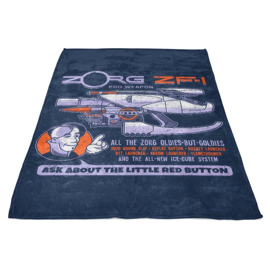 Ask About the Little Red Button - Fleece Blanket