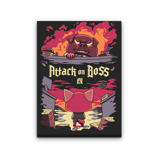 Attack on Boss - Canvas Print