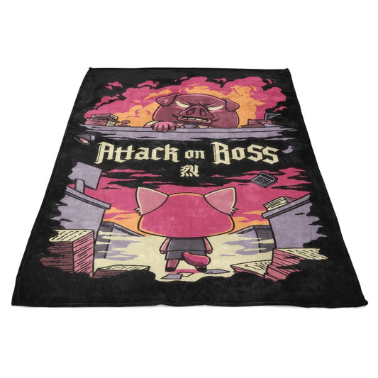 Attack on Boss - Fleece Blanket