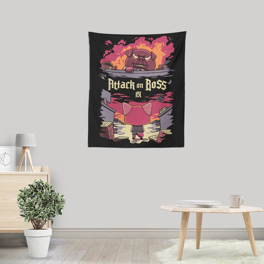 Attack on Boss - Wall Tapestry