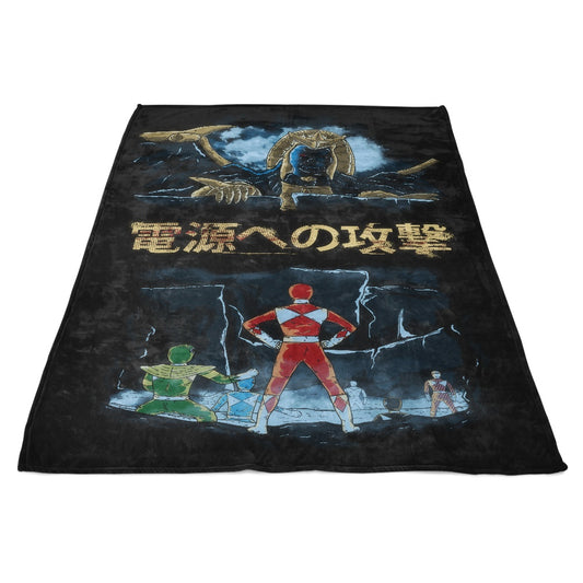 Attack on Goldar - Fleece Blanket