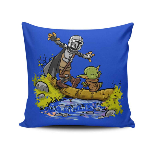 Baby and Merc - Throw Pillow