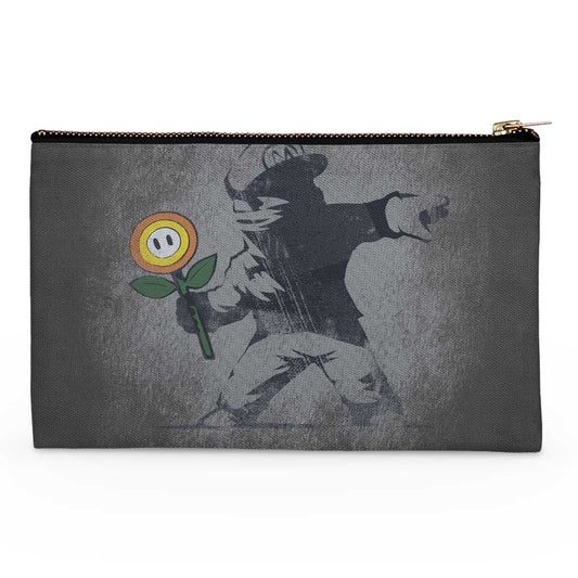 Banksy Flower - Accessory Pouch