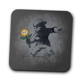 Banksy Flower - Coasters