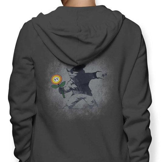 Banksy Flower - Hoodie