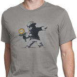 Banksy Flower - Men's Apparel