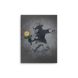 Banksy Flower - Metal Print