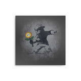 Banksy Flower - Metal Print