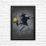 Banksy Flower - Posters & Prints