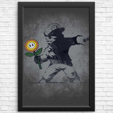 Banksy Flower - Posters & Prints