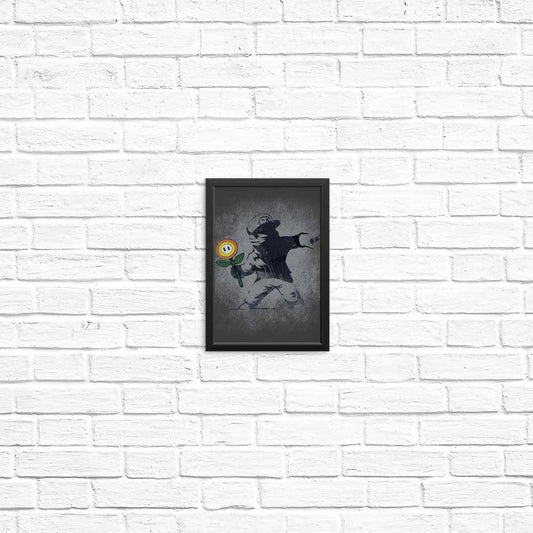 Banksy Flower - Posters & Prints