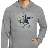 Banksy Flower - Hoodie