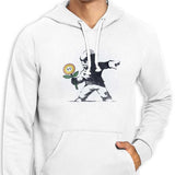 Banksy Flower - Hoodie