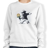 Banksy Flower - Sweatshirt