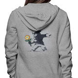 Banksy Flower - Hoodie