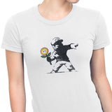 Banksy Flower - Women's Apparel