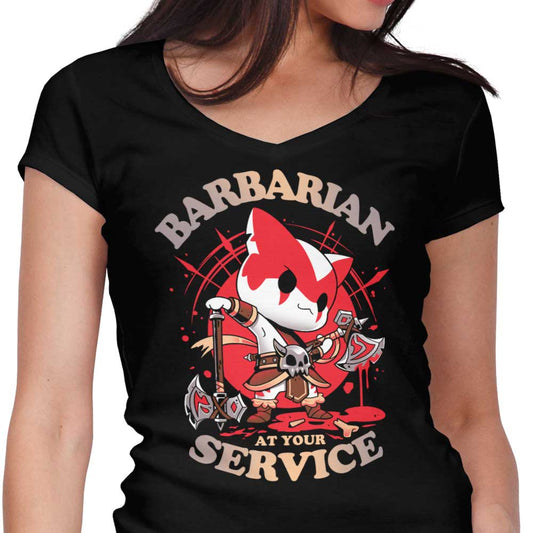 Barbarian at Your Service - Women's V-Neck