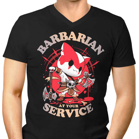 Barbarian at Your Service - Men's V-Neck