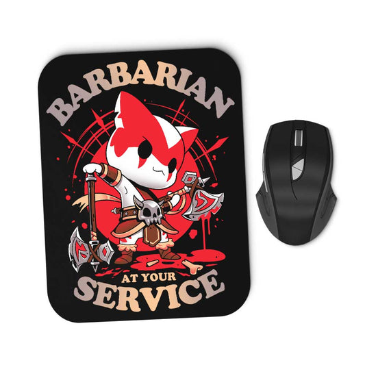 Barbarian at Your Service - Mousepad