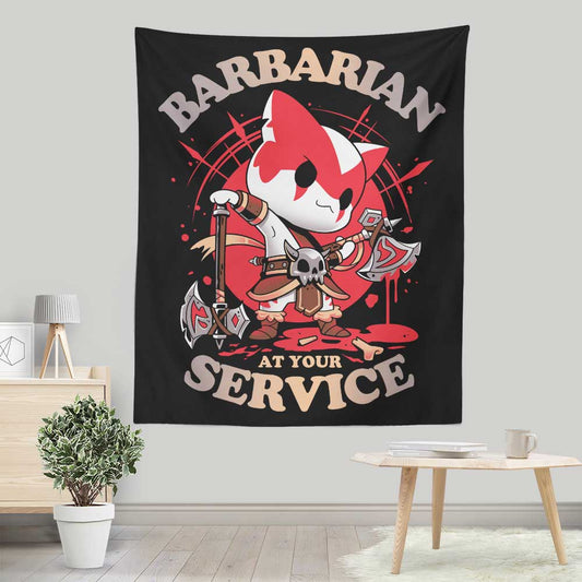 Barbarian at Your Service - Wall Tapestry