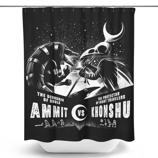 Battle of the Egyptian Gods - Shower Curtain