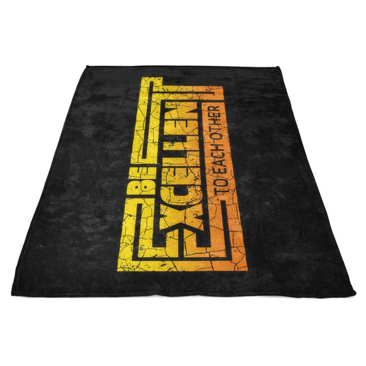 Be Excellent Typography - Fleece Blanket